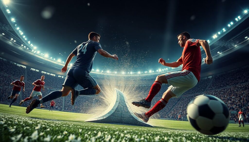 Футбол и живопись: визуальные параллели в голевых моментах - иллюстрация