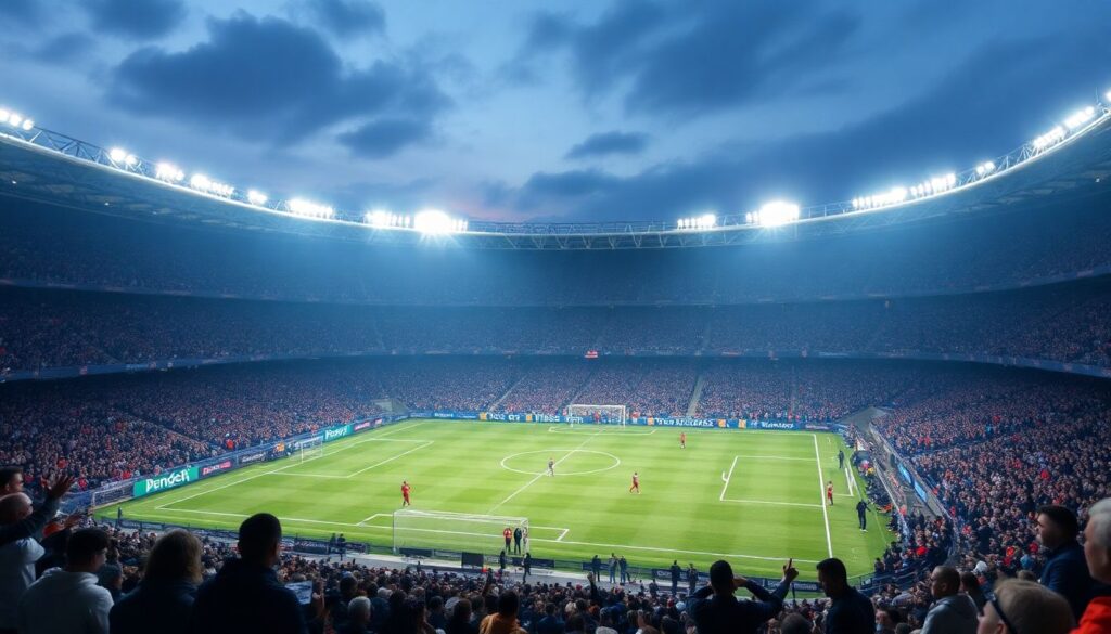 Футбол и музыка: синергия атмосферы на стадионе - иллюстрация