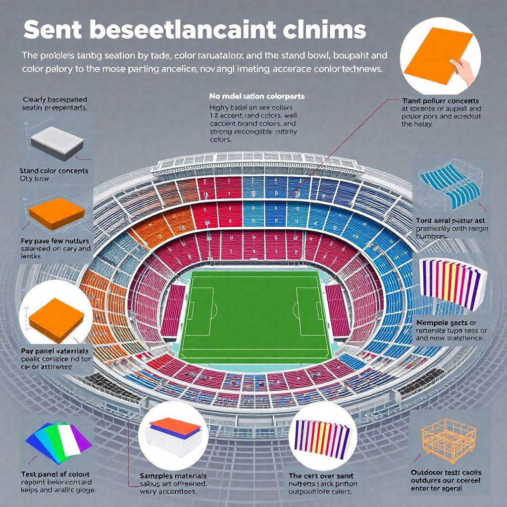 Краски трибун: лучшие цветовые решения на стадионных трибунах