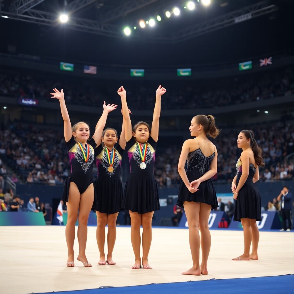 Бывшие воспитанницы академии Кабаевой зажгли в Ташкенте, лидер России сбилась